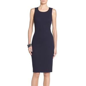 SOLD St. John Caviar Navy Knit Dress
